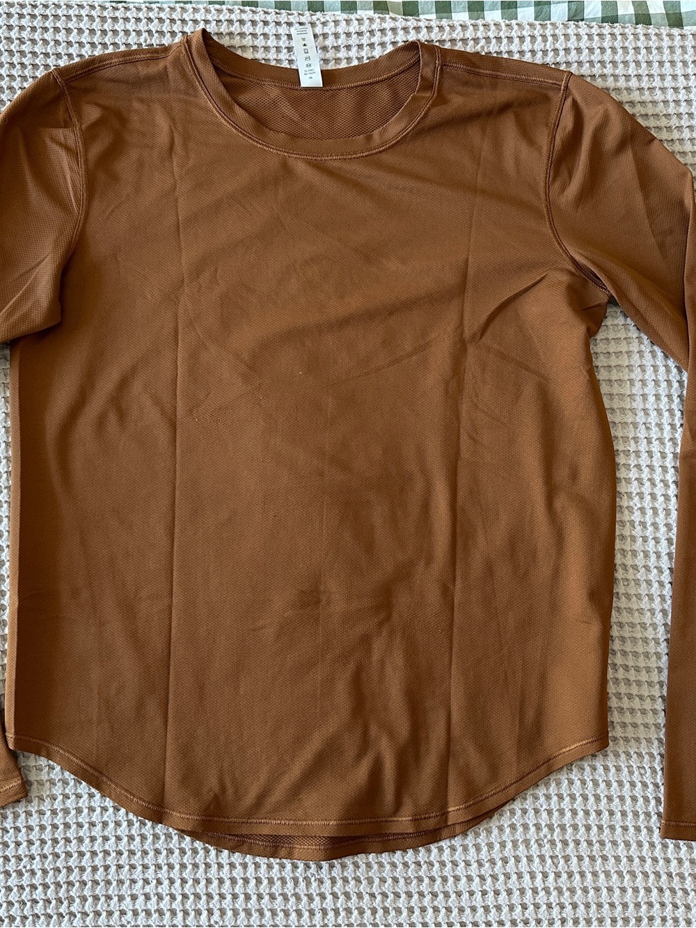 lululemon athletica Crewneck Top in Warm Brown